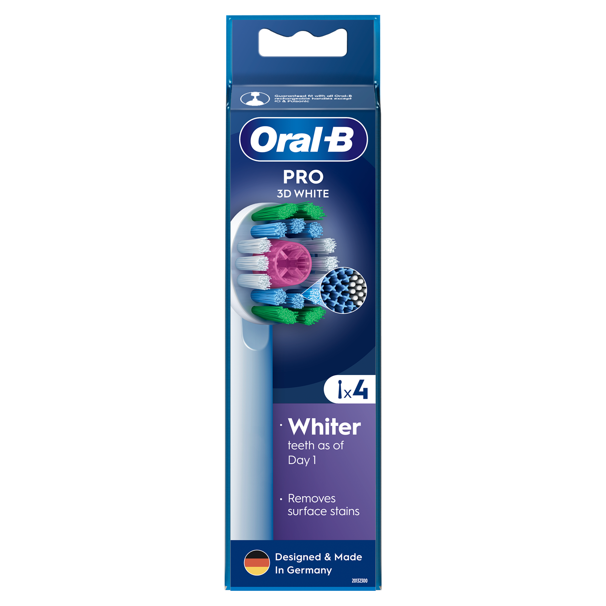 Oral-B Pro 3D White Końcówki do szczoteczek elektrycznych, 4 sztuki zdjęcie