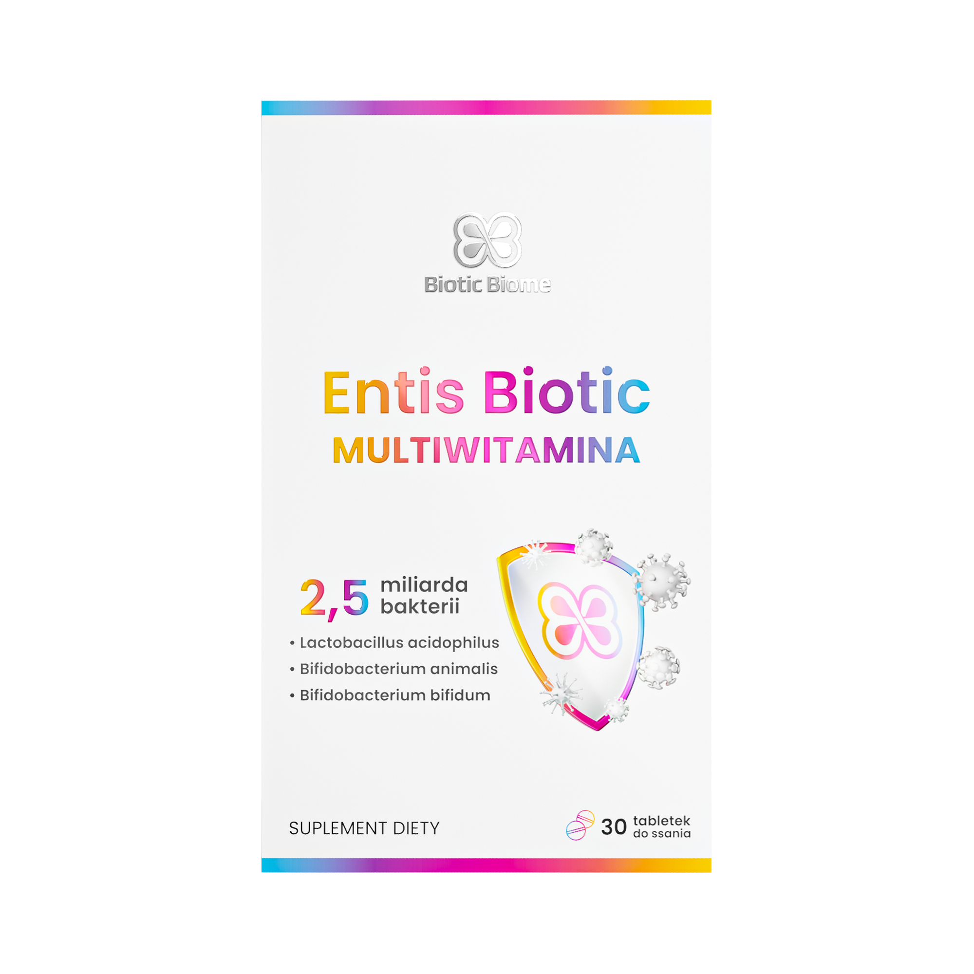 Biotic Biome Entis Biotic Multiwitamina, tabletki do ssania, 30 sztuk zdjęcie