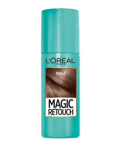 L'Oreal Magic Retouch Spray do błyskawicznego retuszu odrostów brąz, 75 ml, cena, opinie, właściwości zdjęcie