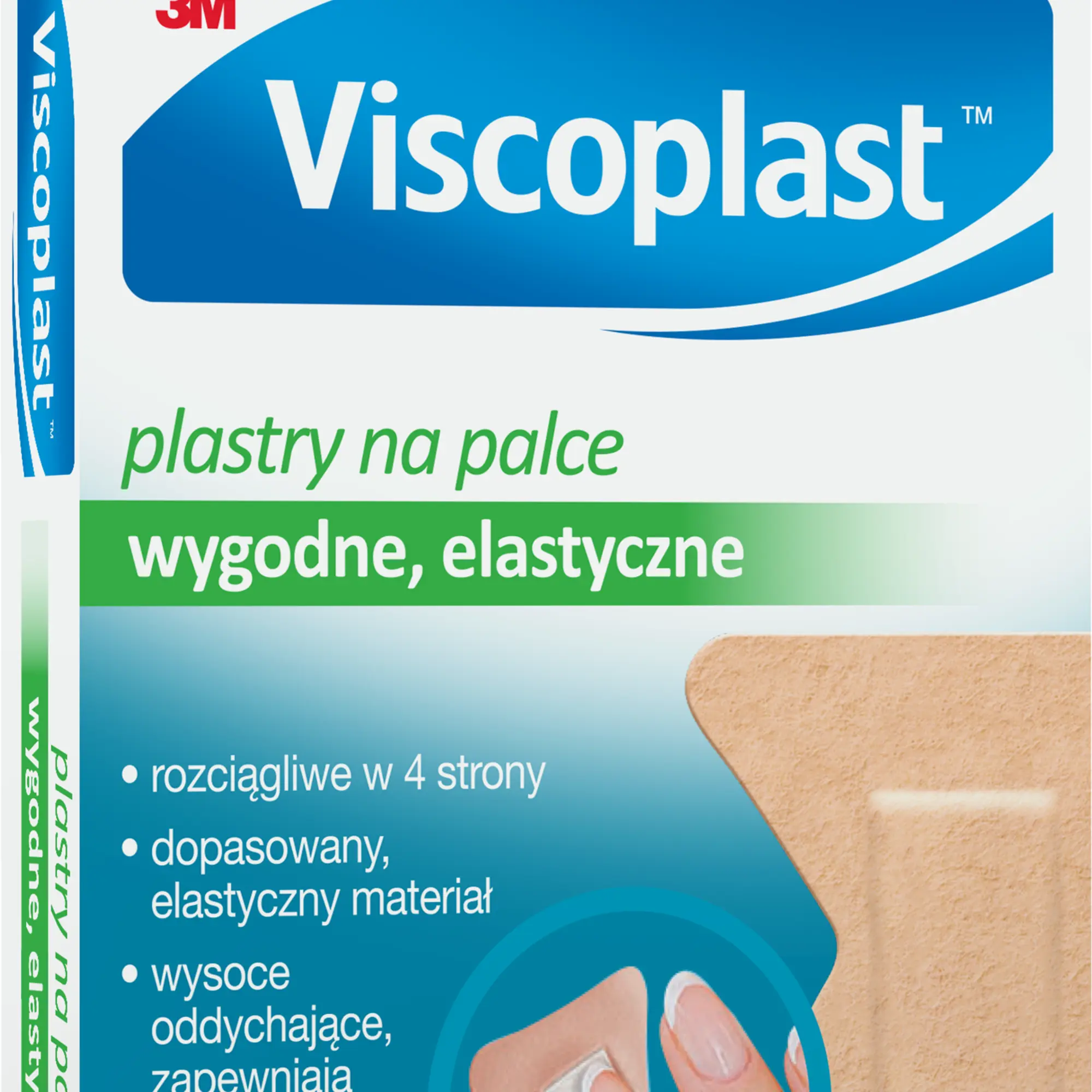 Viscoplast plastry na palce 44,5 mm x 51 mm 10 sztuk