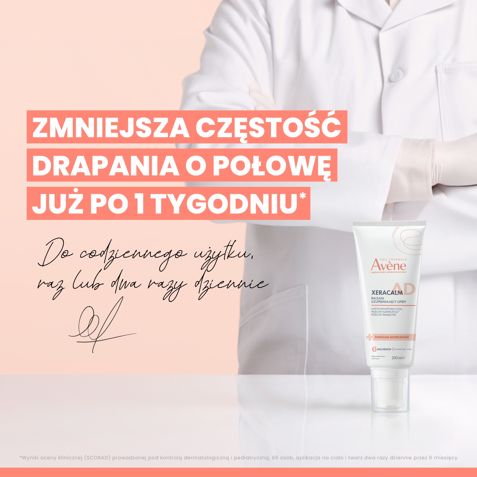 Avene Xeracalm A.D, balsam uzupełniający lipidy, 200 ml