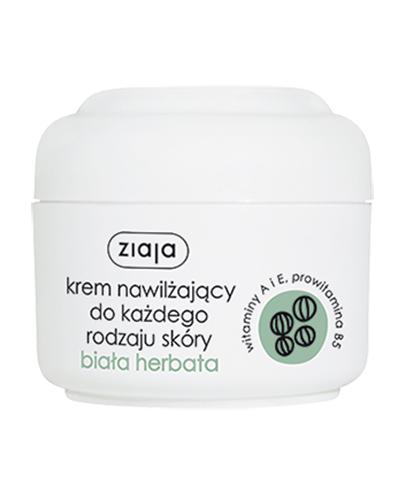 Ziaja Krem nawilżający do każdego rodzaju skóry Biała herbata – 50 ml- cena, opinie, stosowanie zdjęcie