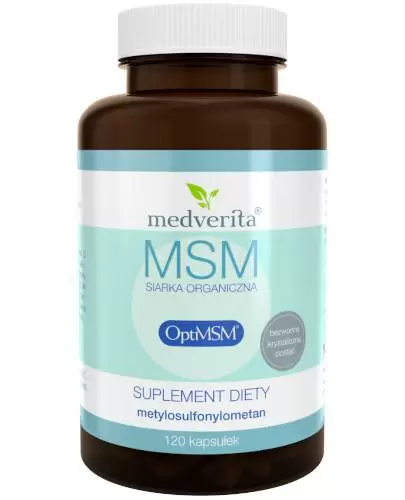 Medverita MSM siarka organiczna OptiMSM 120 kapsułek zdjęcie