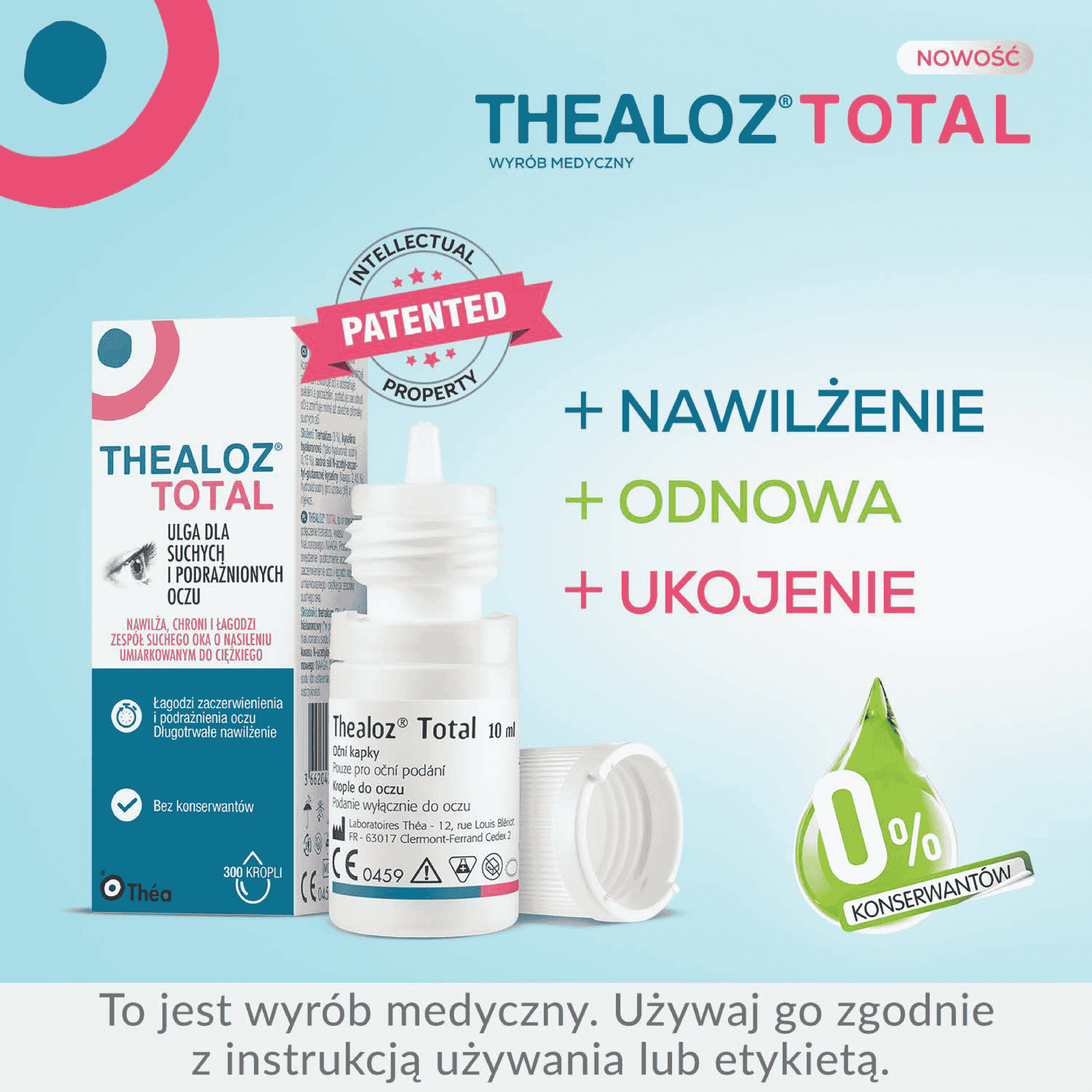 Thealoz Total, krople do oczu, 10 ml