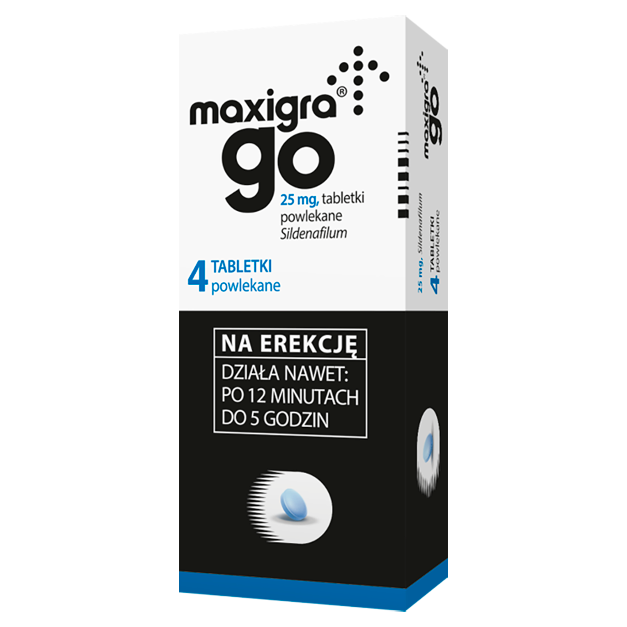 MAXIGRA GO na erekcję, 4 tabletki