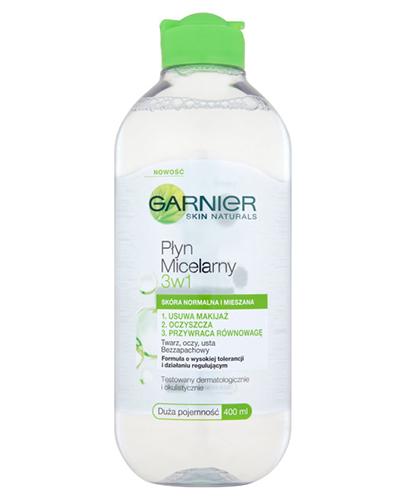GARNIER SKIN NATURALS Płyn micelarny 3w1 do skóry normalnej i mieszanej - 400 ml zdjęcie