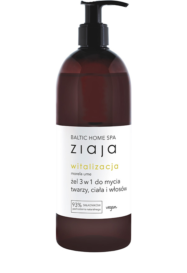 Ziaja Baltic Home Spa Witalizacja Żel 3w1 Do mycia twarzy ciała i włosów, 500 ml, cena, opinie, wskazania zdjęcie