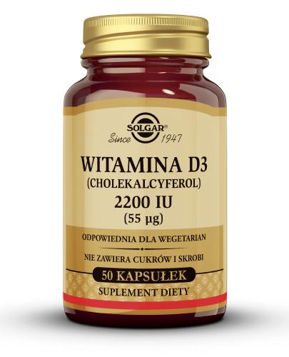 SOLGAR WITAMINA D3 2200 UI - 50 kapsułek zdjęcie