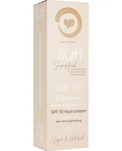 Fluff Superfood krem SPF 50 wyrównujący koloryt skóry 50 ml zdjęcie
