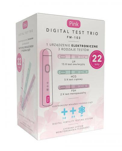 Digital Test Trio Cyfrowy system monitorowania płodności, 1 sztuka zdjęcie