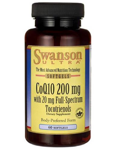SWANSON Koenzym Q10 200 mg z Tokotrienolami 20 mg - 60 kapsułek zdjęcie