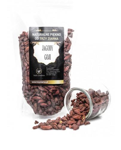 Trzy Ziarna Jagody goji suszone - 200 g - cena, opinie, stosowanie  zdjęcie