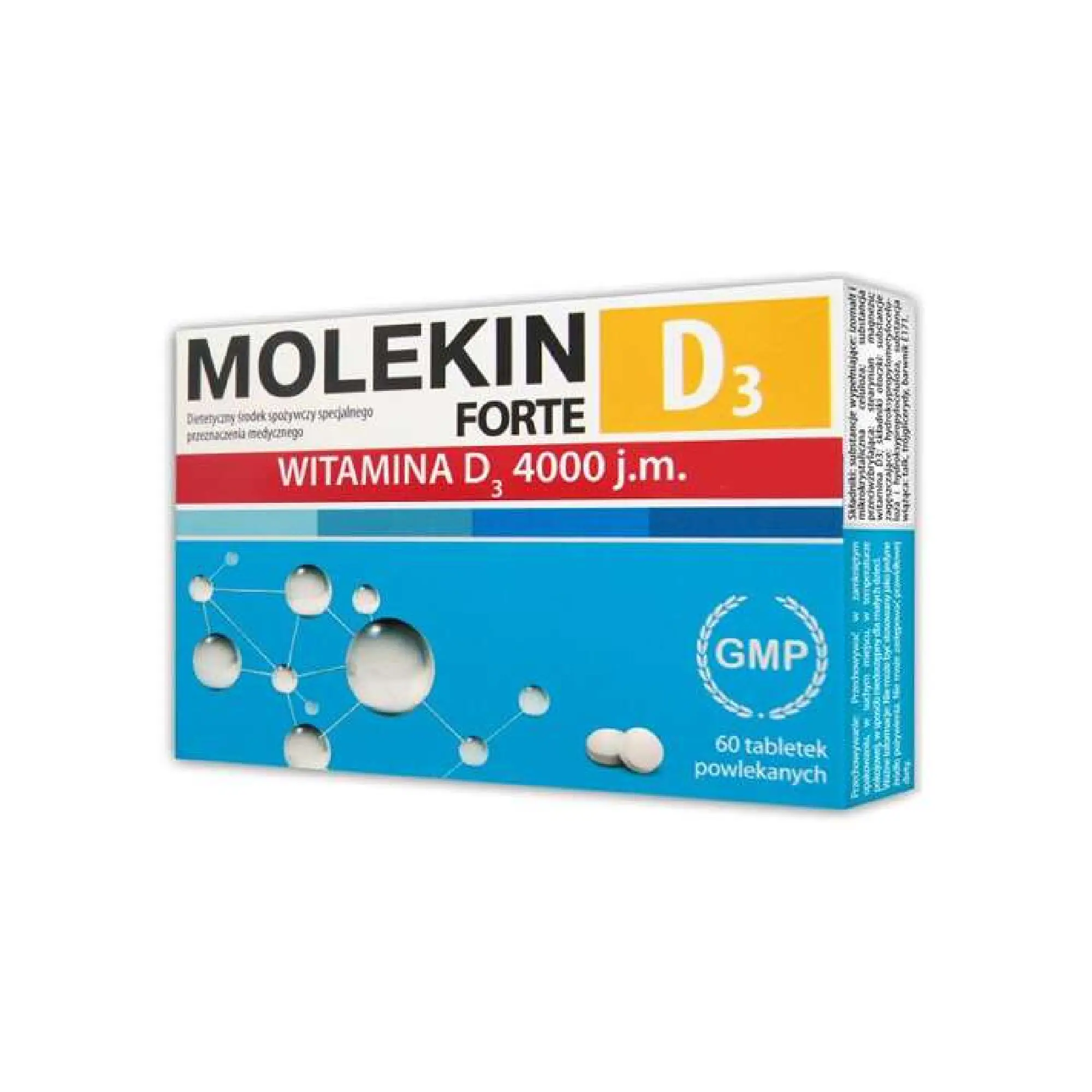 Molekin D3 Forte 4000 j.m., tabletki, 60 sztuk zdjęcie
