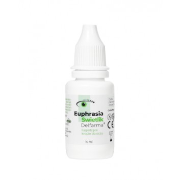 DELFARMA Euphrasia Świetlik, łagodzące krople do oczu, 10 ml 