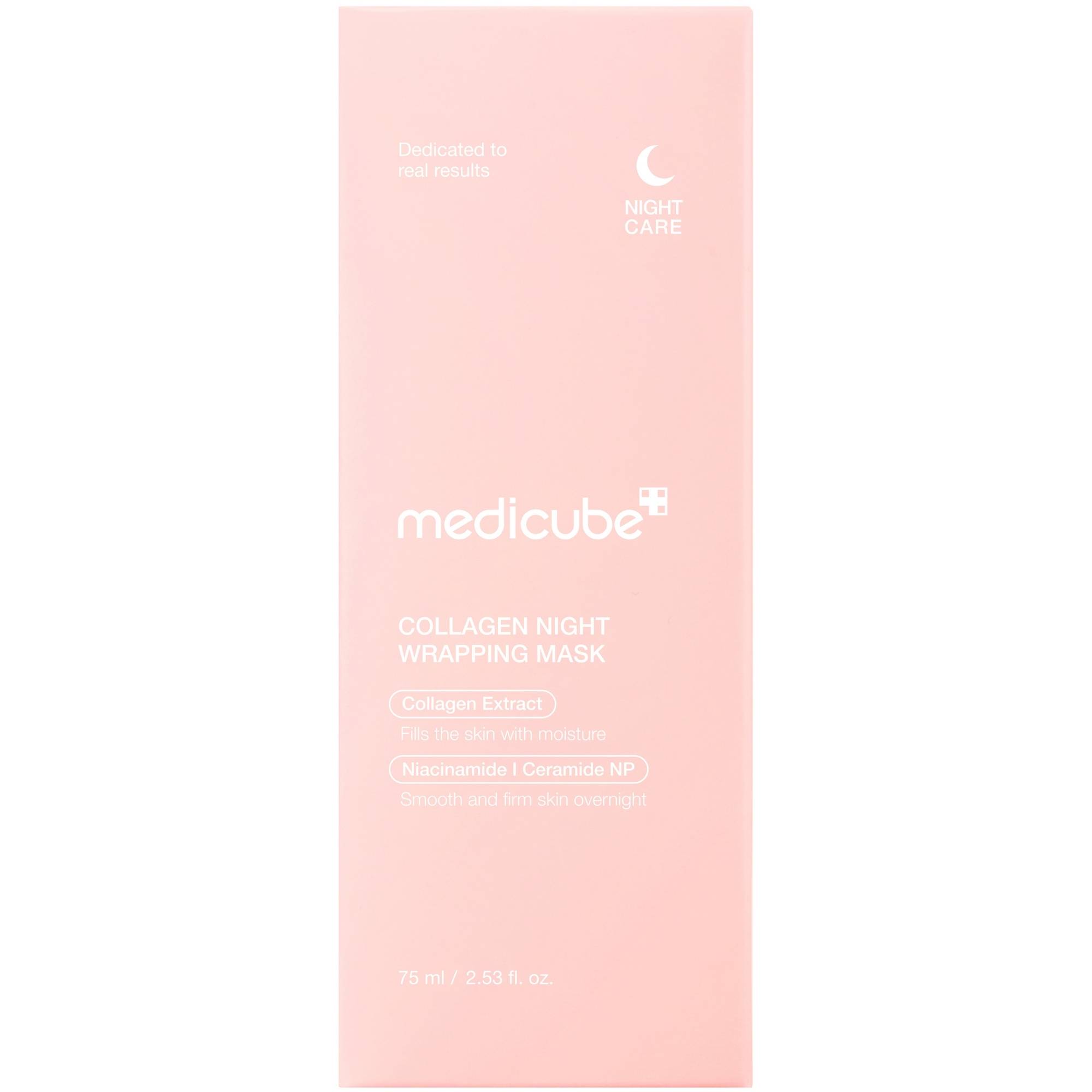 MEDICUBE Collagen Night Wrapping Mask, ujędrniająca maska na noc, 75 ml