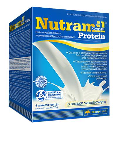 Nutramil Complex Protein preparat odżywczy o smaku waniliowym 6 saszetek zdjęcie