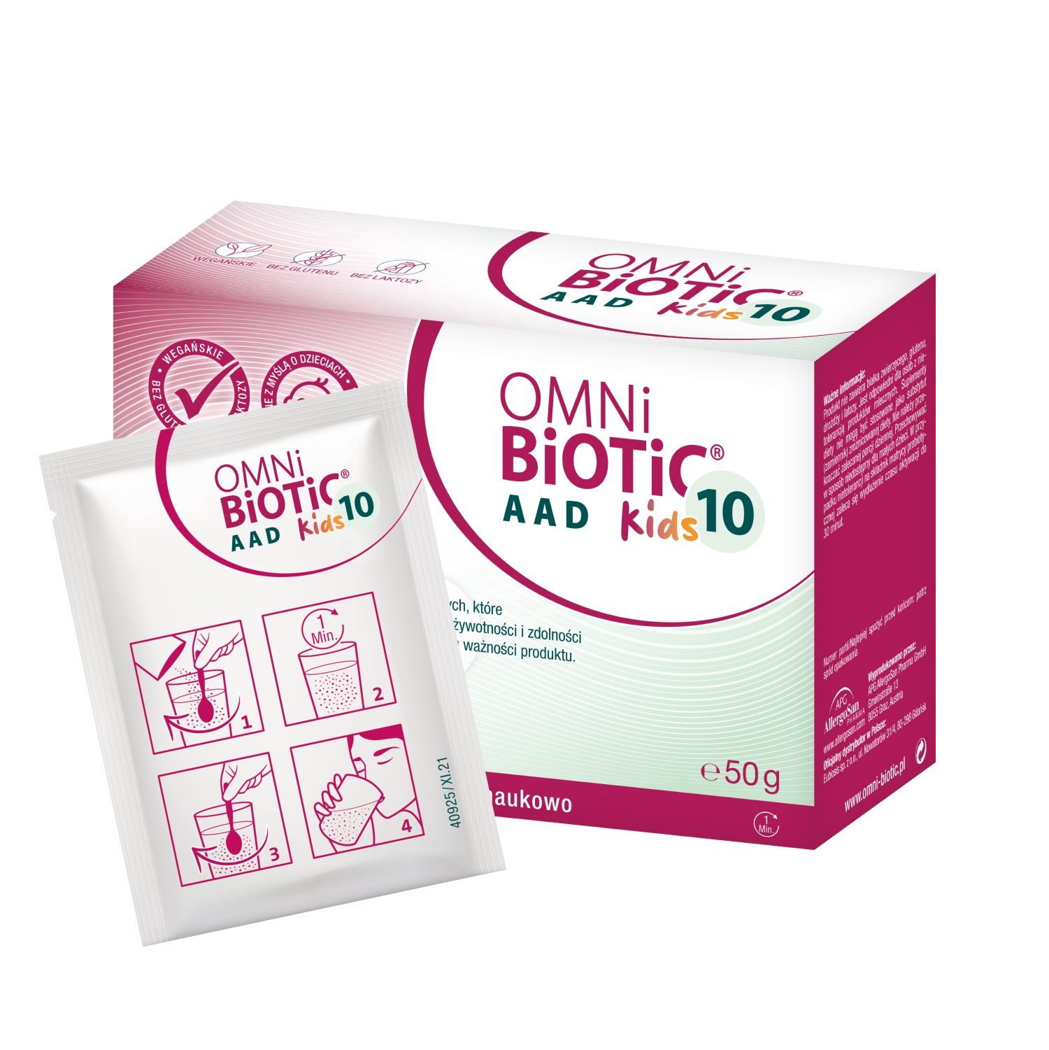 Omni-Biotic 10 AAD Kids, proszek, 20 saszetek