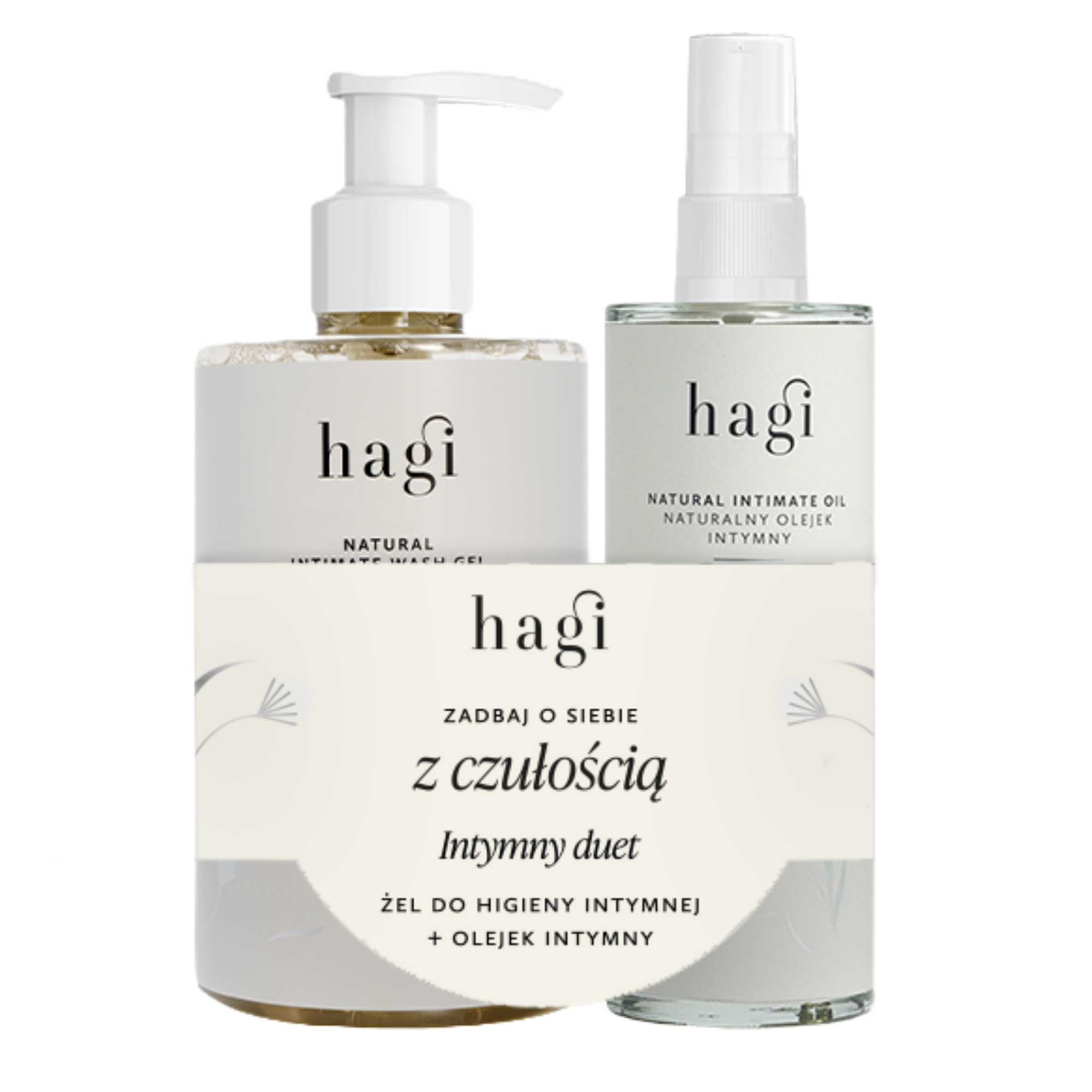 Hagi Zestaw Intymny Duet, Olejek intymny 100 ml + Żel do higieny intymnej 300 ml zdjęcie