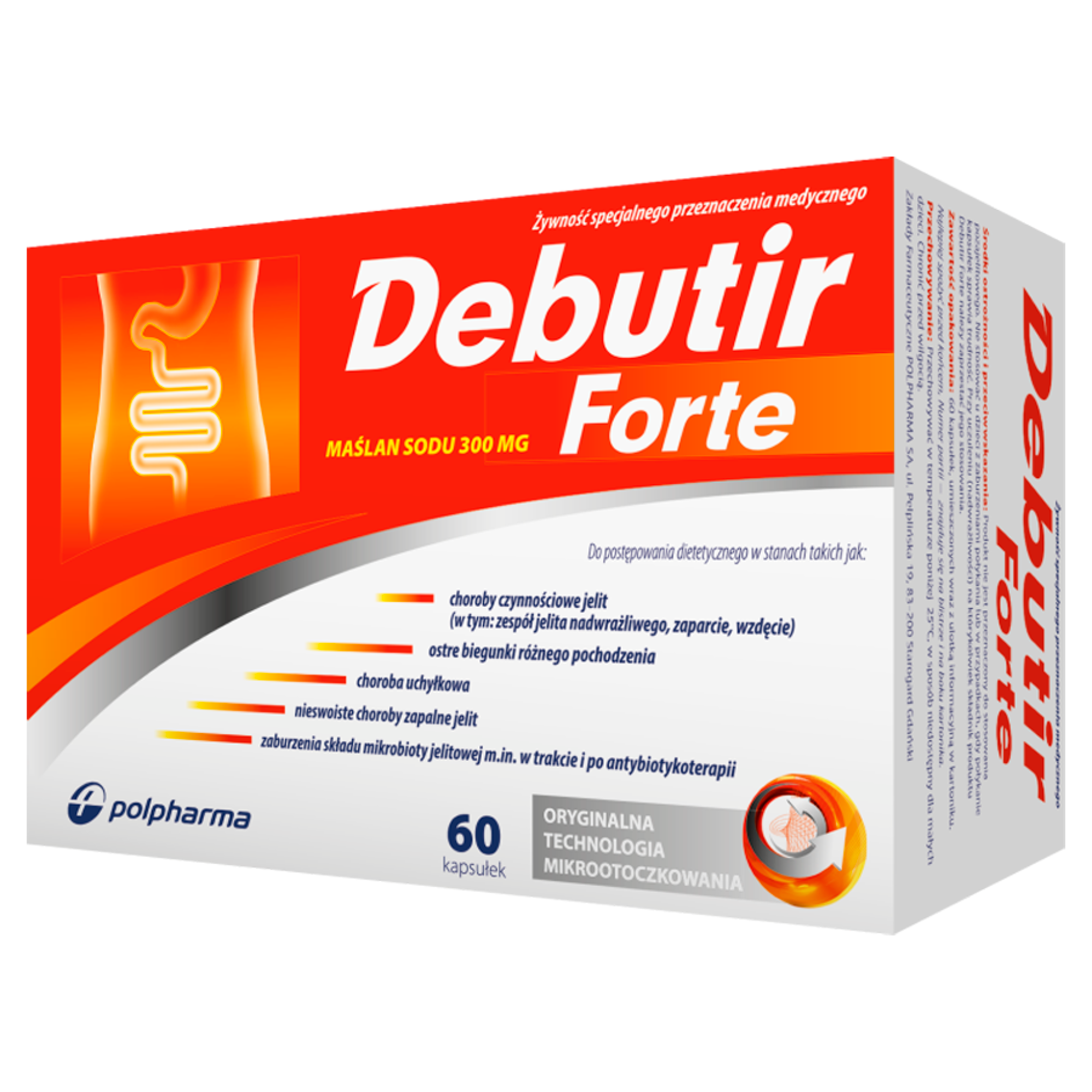 Debutir Forte 300mg 60 kapsułek zdjęcie