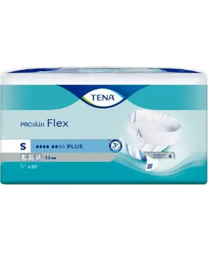 Tena ProSkin Flex Plus pieluchomajtki z regulowanym pasem mocującym rozmiar S 30 sztuk zdjęcie