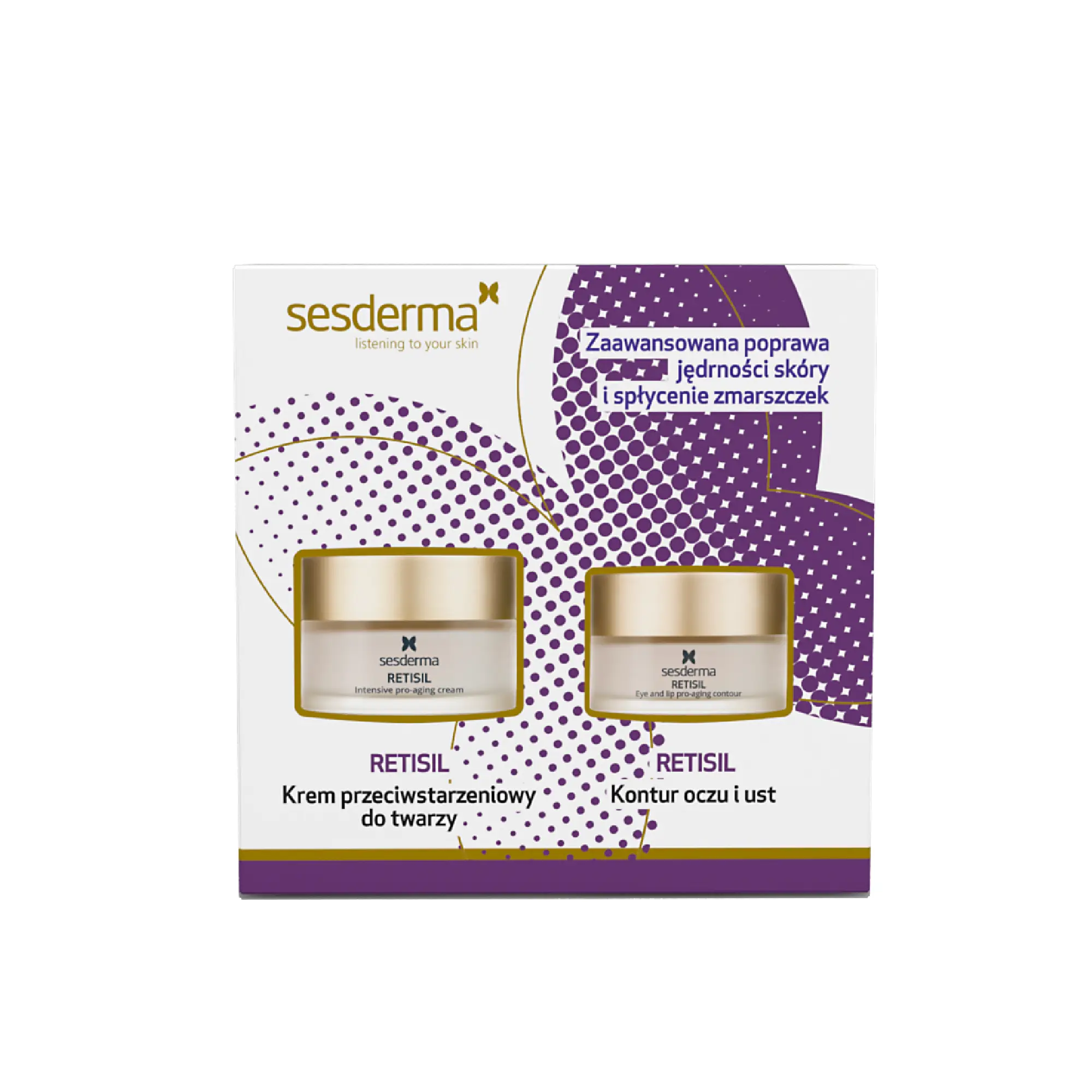 Sesderma, Zestaw Retisil Renew, krem do twarzy, 50 ml + Retisil Kontur oczu i ust, 30 ml zdjęcie