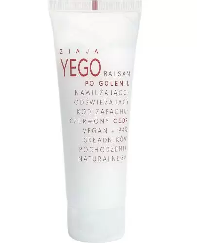 Ziaja yego balsam po goleniu nawilżająco-odświeżający czerwony cedr 80 ml zdjęcie