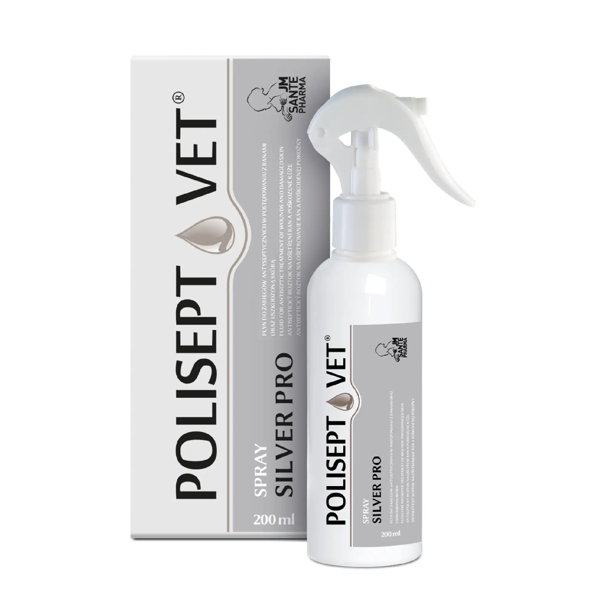 Polisept Vet Spray Silver Pro Spray na rany dla psa i kota, 200 ml zdjęcie