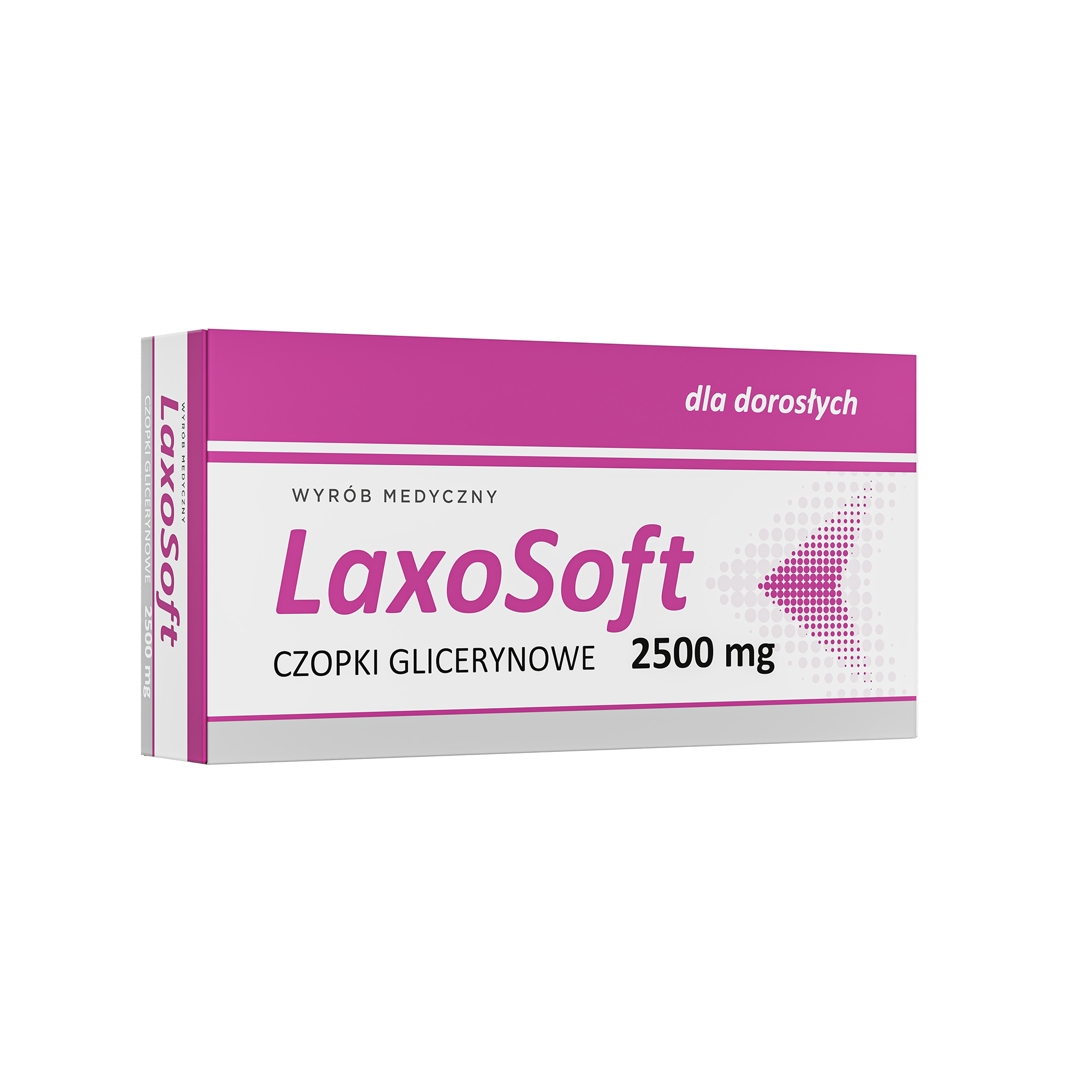 LaxoSoft Czopki Glicerynowe 2500 mg, 12 sztuk