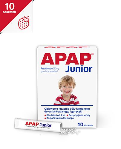 Apap Junior, 250 mg, granulat, 10 saszetek zdjęcie