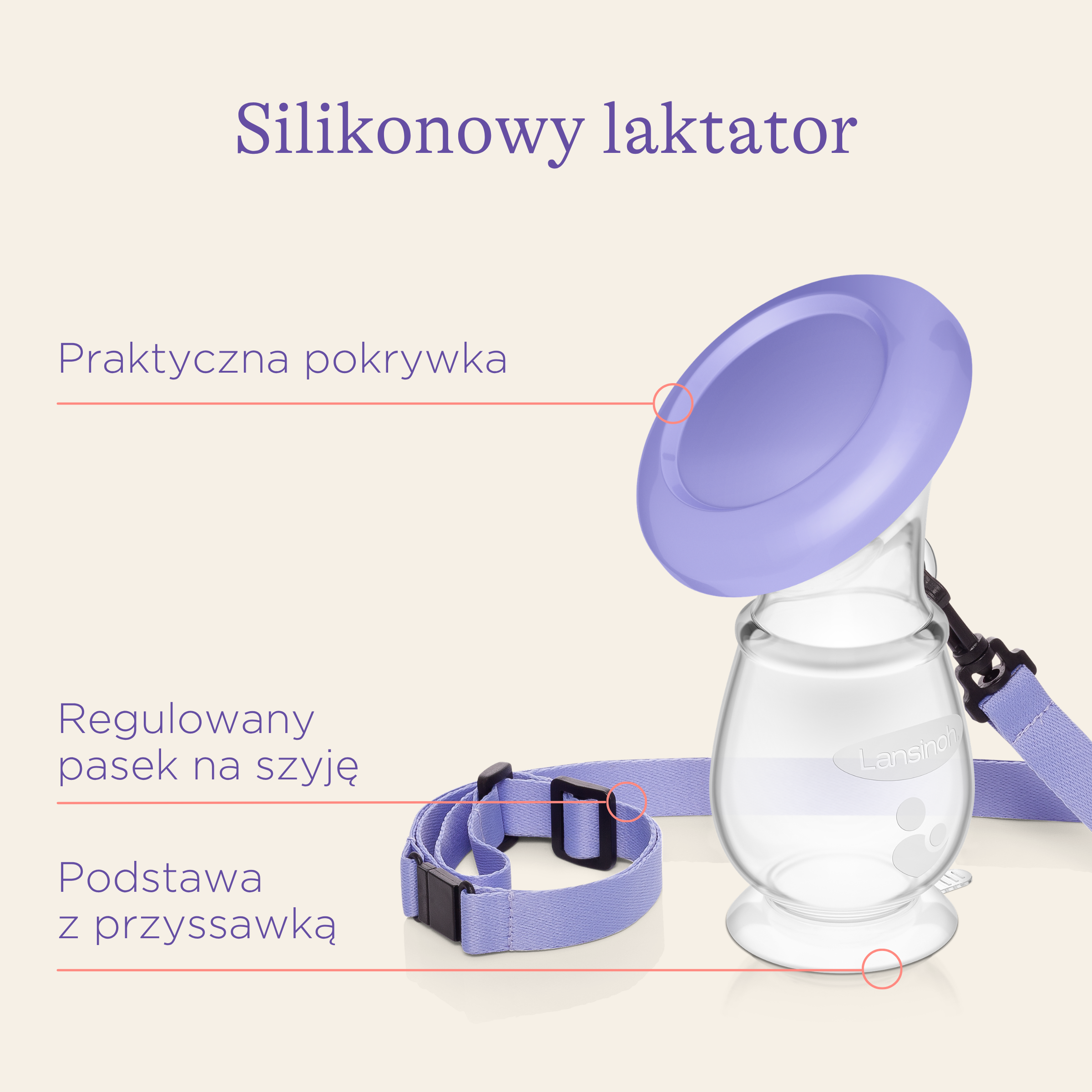 Lansinoh Silikonowy laktator 1 sztuka