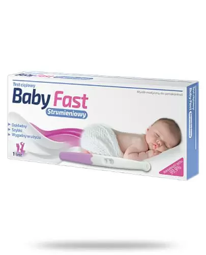 Rodzina Zdrowia Baby Fast Strumieniowy test ciążowy 1 sztuka zdjęcie