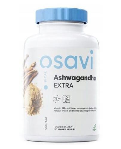 Ashwagandha Extra 450 mg, 120 vegan kaps., cena, wskazania, właściwości zdjęcie