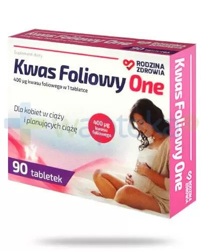 Rodzina Zdrowia Kwas Foliowy One 400µg 90 tabletek zdjęcie