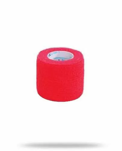 Stokban bandaż elastyczny samoprzylepny czerwony 7.5cm x 4,5m 1 sztuka zdjęcie
