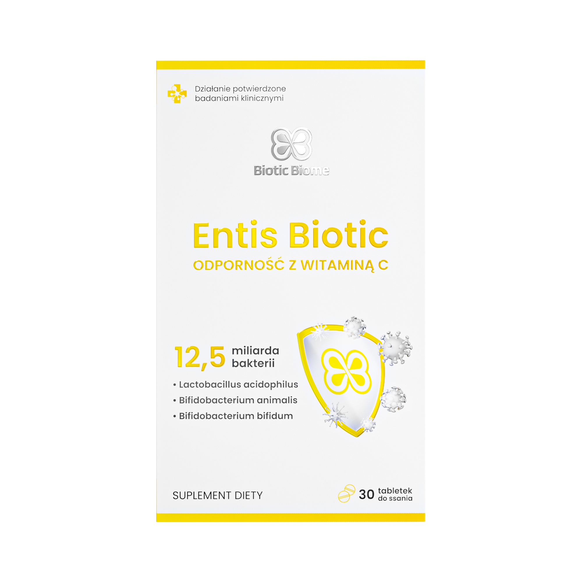 Biotic Biome Entis Biotic Odporność z Witaminą C, tabletki do ssania, 30 sztuk zdjęcie