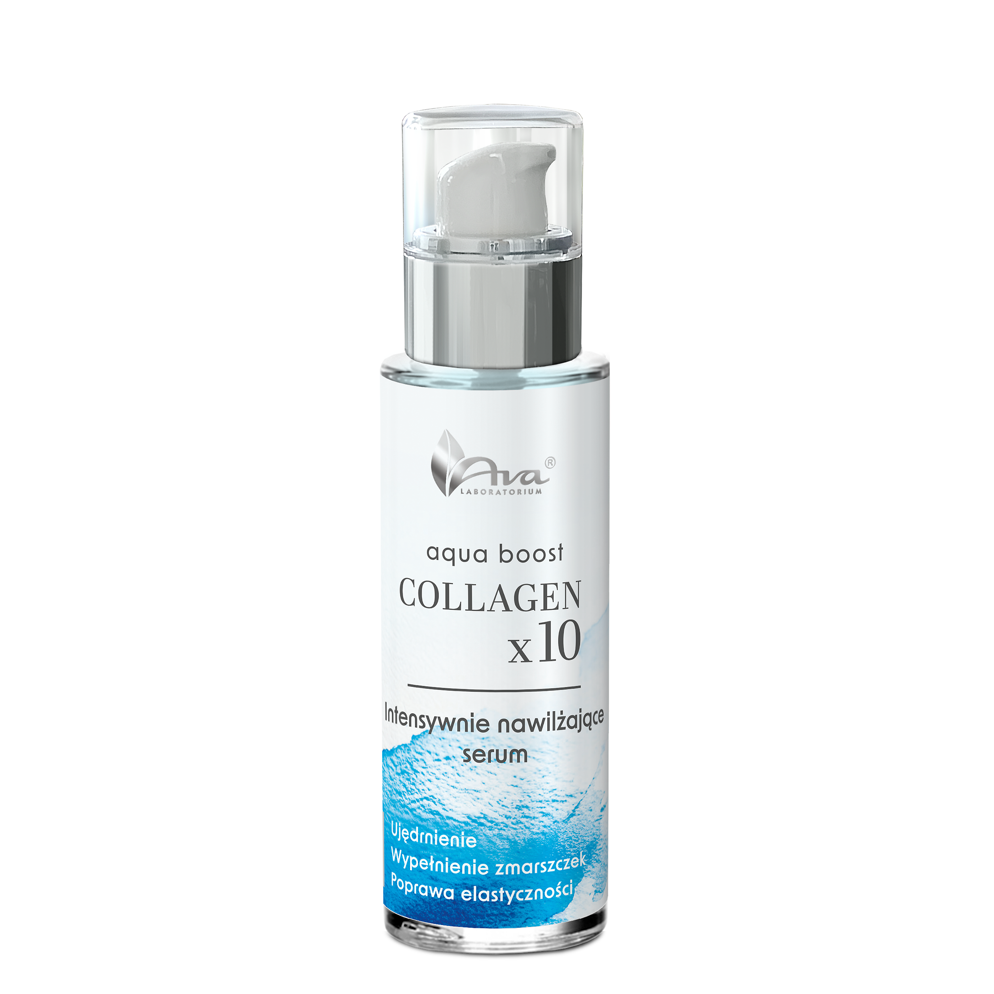 AVA Aqua Boost Collagenx10 Intensywnie nawilżające serum, 30 ml
