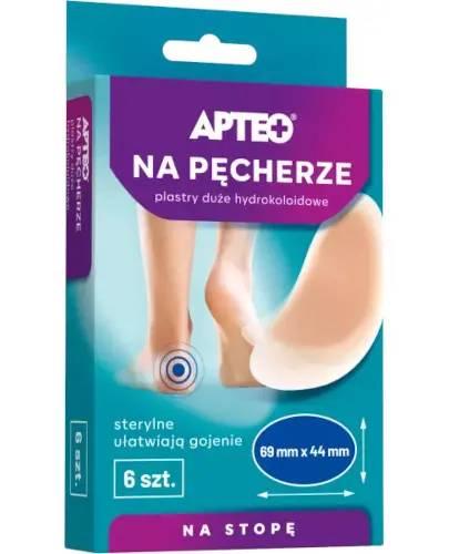 APTEO Na pęcherze duże plastry hydrokoloidowe 69x44mm, 6 sztuk zdjęcie