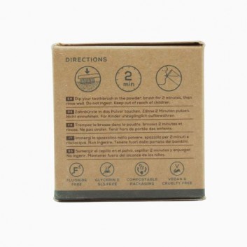 Georganics, Proszek do czyszczenia zębów, English Peppermint, 60 ml
