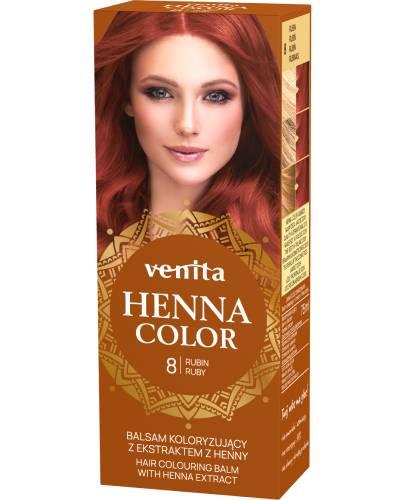 Venita Henna Color, balsam koloryzujący z ekstraktem z henny, 8 Rubin, 75 ml zdjęcie
