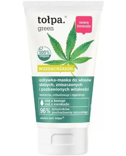 Tołpa Green Wzmacnianie odżywka-maska do włosów słabych, zniszczonych i pozbawionych witalności 150 ml zdjęcie