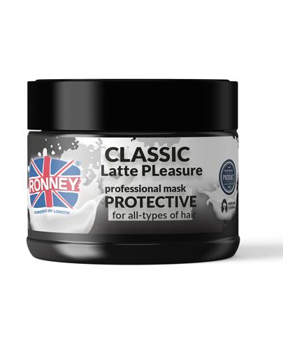 Ronney Professional Mask Classic Latte Pleasure Protective Maska ochronna do każdego rodzaju włosów, 300 ml zdjęcie