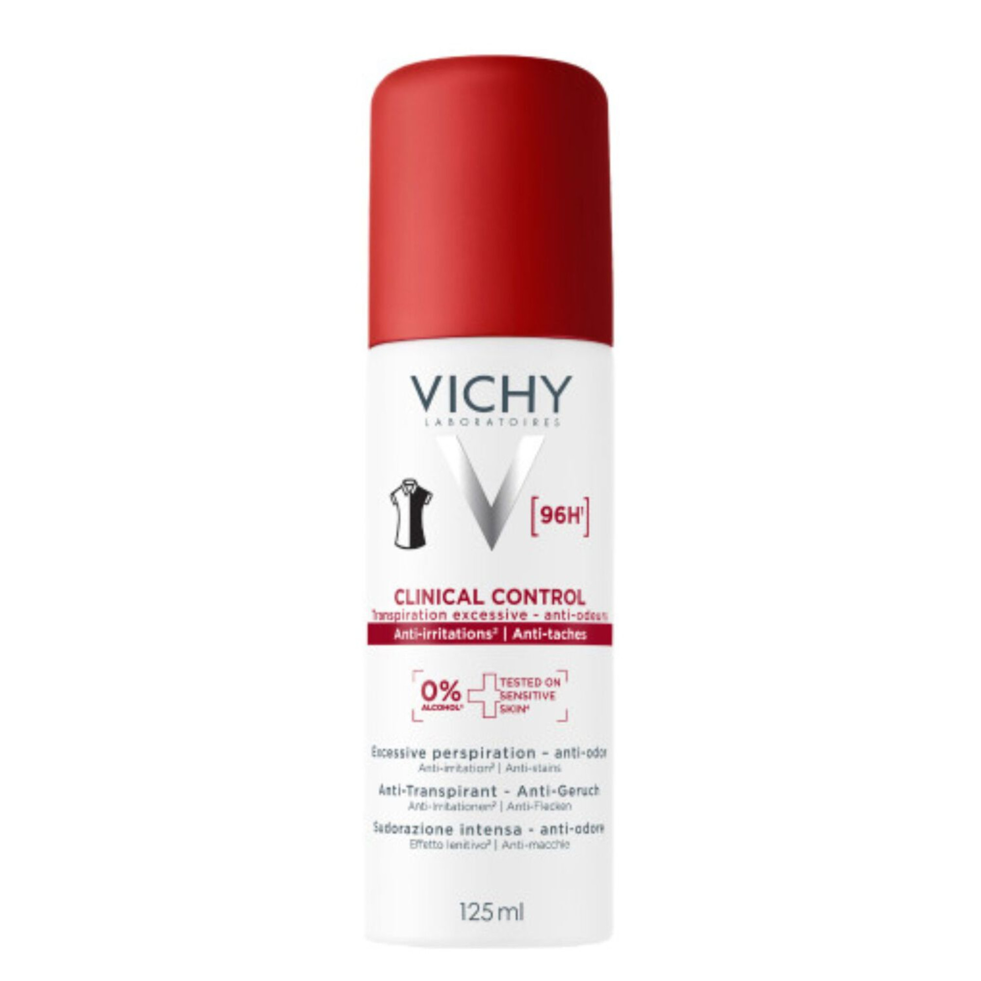 Vichy Antyperspirant 96H Clinical Control, aerozol, 125 ml