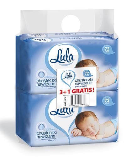 Lula Baby Chusteczki nawilżane z pantenolem, 4 x 72 szt. zdjęcie