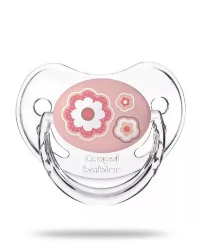 Canpol Babies Newborn Baby smoczek silikonowy anatomiczny 6-18m różowy 1 sztuka [22/566_pin] zdjęcie