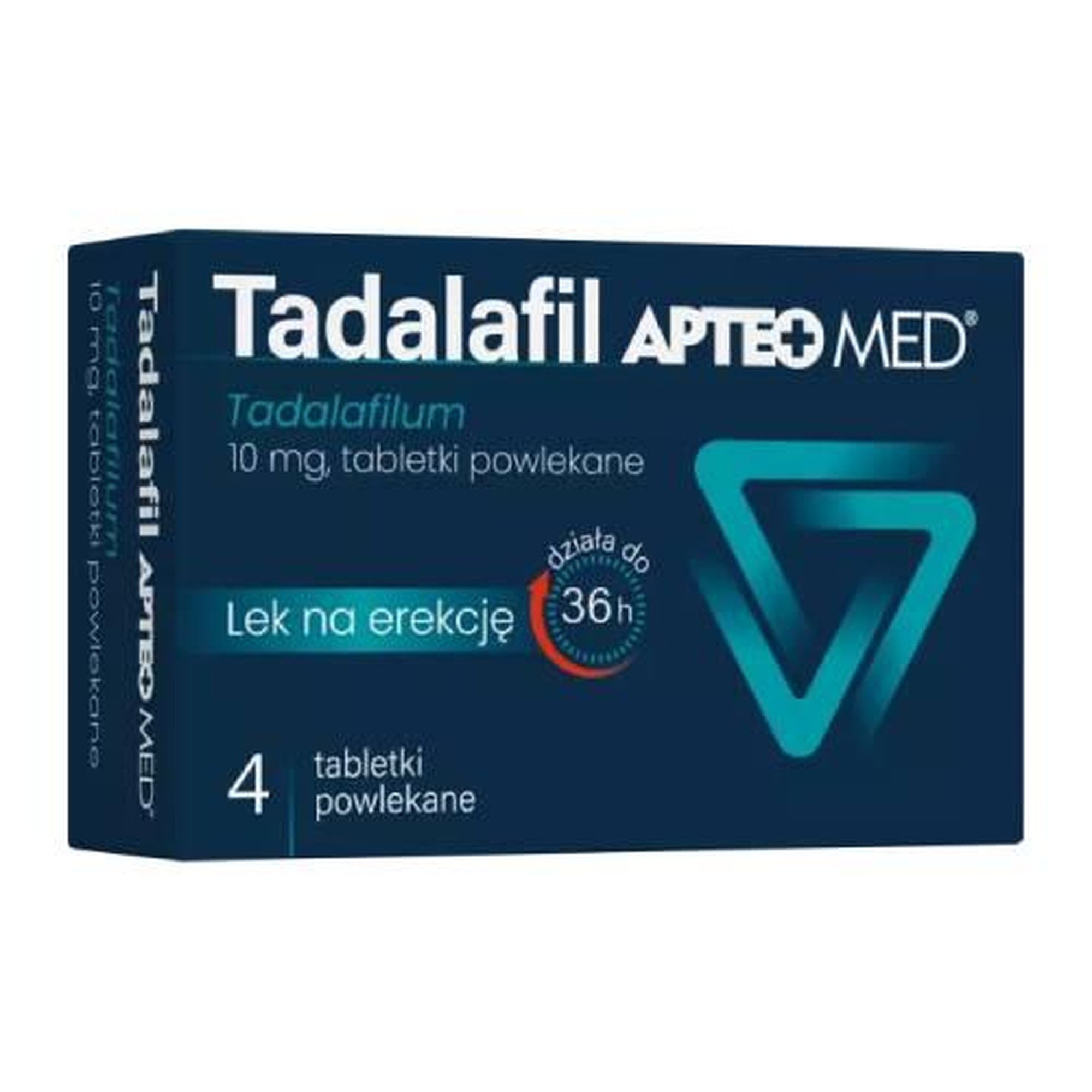 Tadalafil Apteo Med, 10 mg, tabletki, 4 sztuki zdjęcie