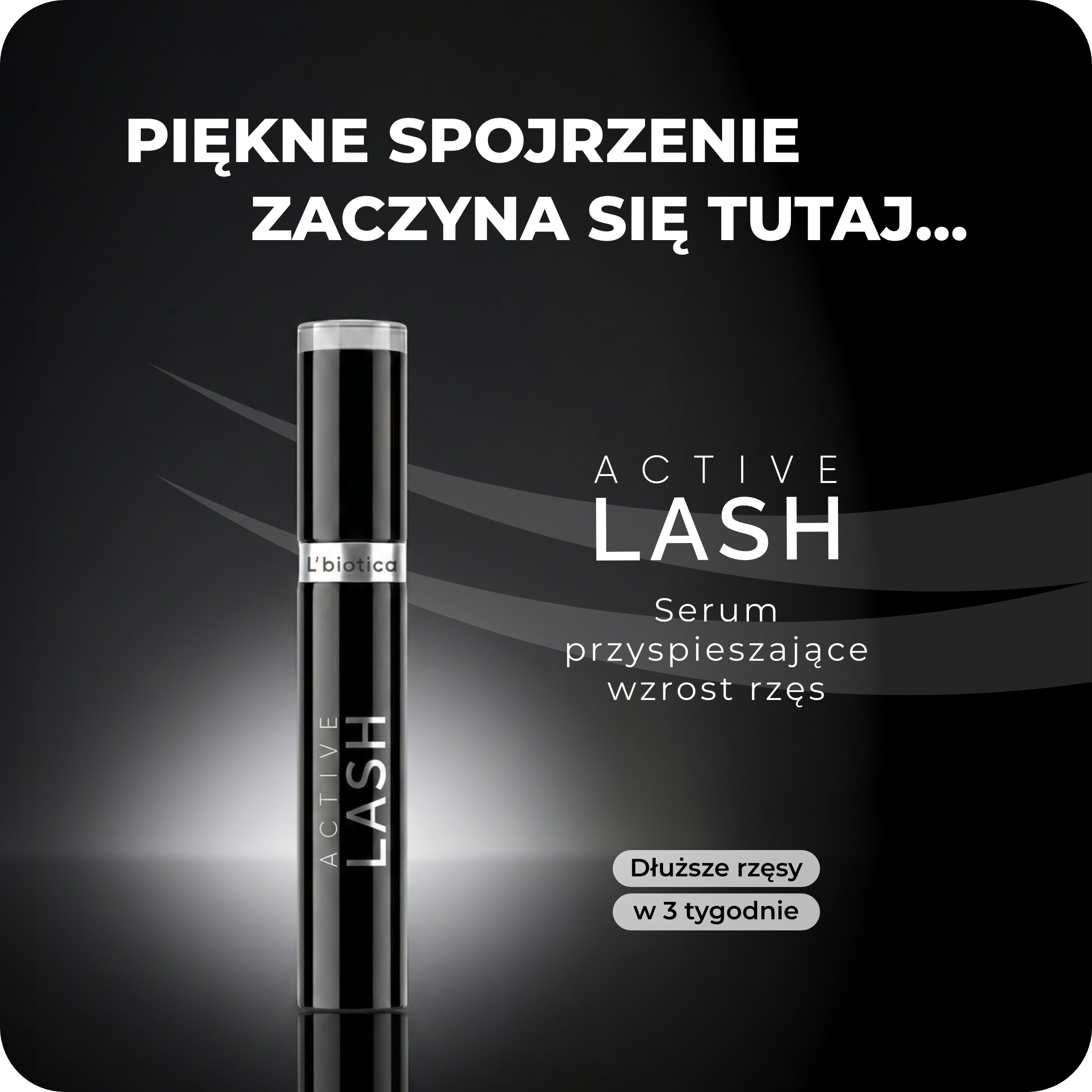 L'biotica Active Lash Serum przyspieszające wzrost rzęs, 3,5 ml