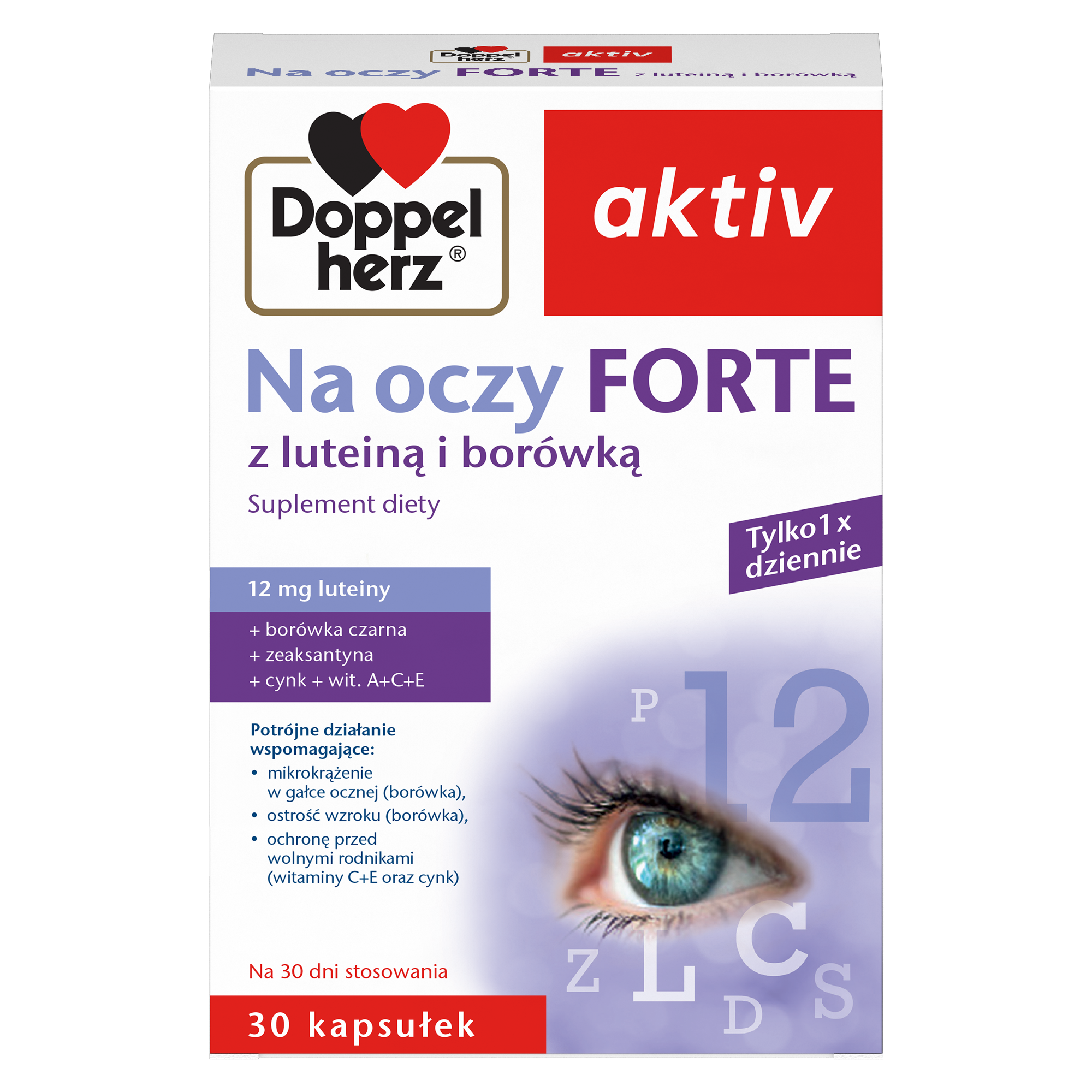 DoppelHerz Aktiv Na oczy Forte 30 kapsułek zdjęcie