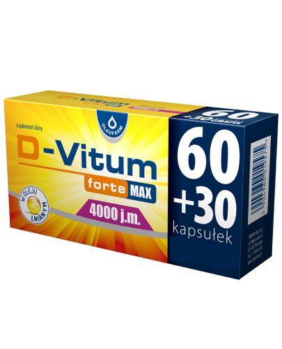 D-Vitum Forte Max 4000 j.m., 90 kapsułek zdjęcie