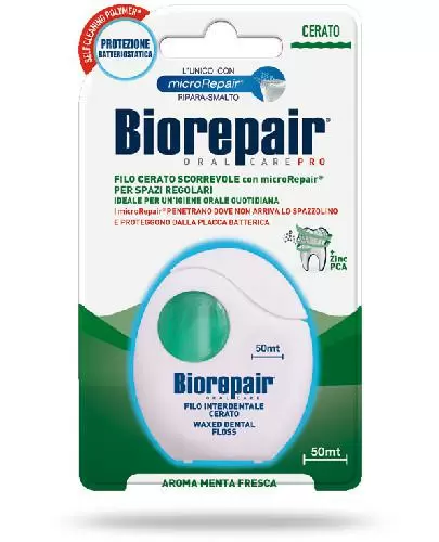 Biorepair nić dentystyczna woskowana 50 m zdjęcie