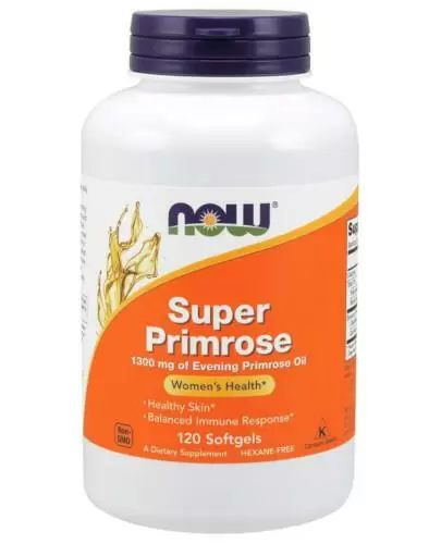 NOW Foods Super Primrose 1300 mg (olej z nasion wiesiołka) 120 kapsułek zdjęcie